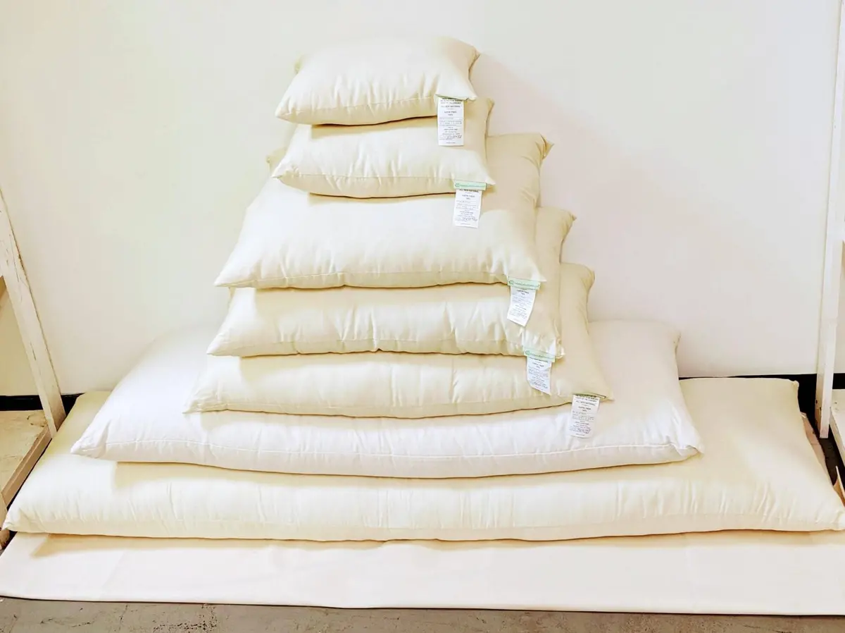 White Lotus Kapok Pillows With Organic Casing 5
