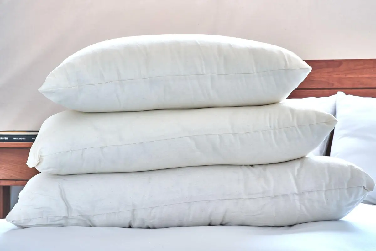 White Lotus Kapok Pillows With Organic Casing 6