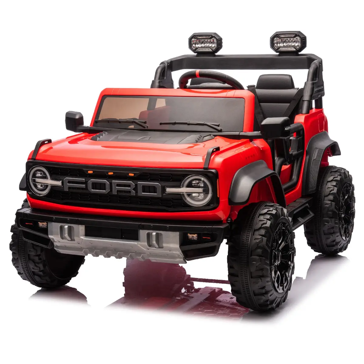 Licensed Ford Bronco Raptor 24V 2 Seater Electric Ride-On Car – Parental Remote, Music, Suspension & Working Led Lights 4