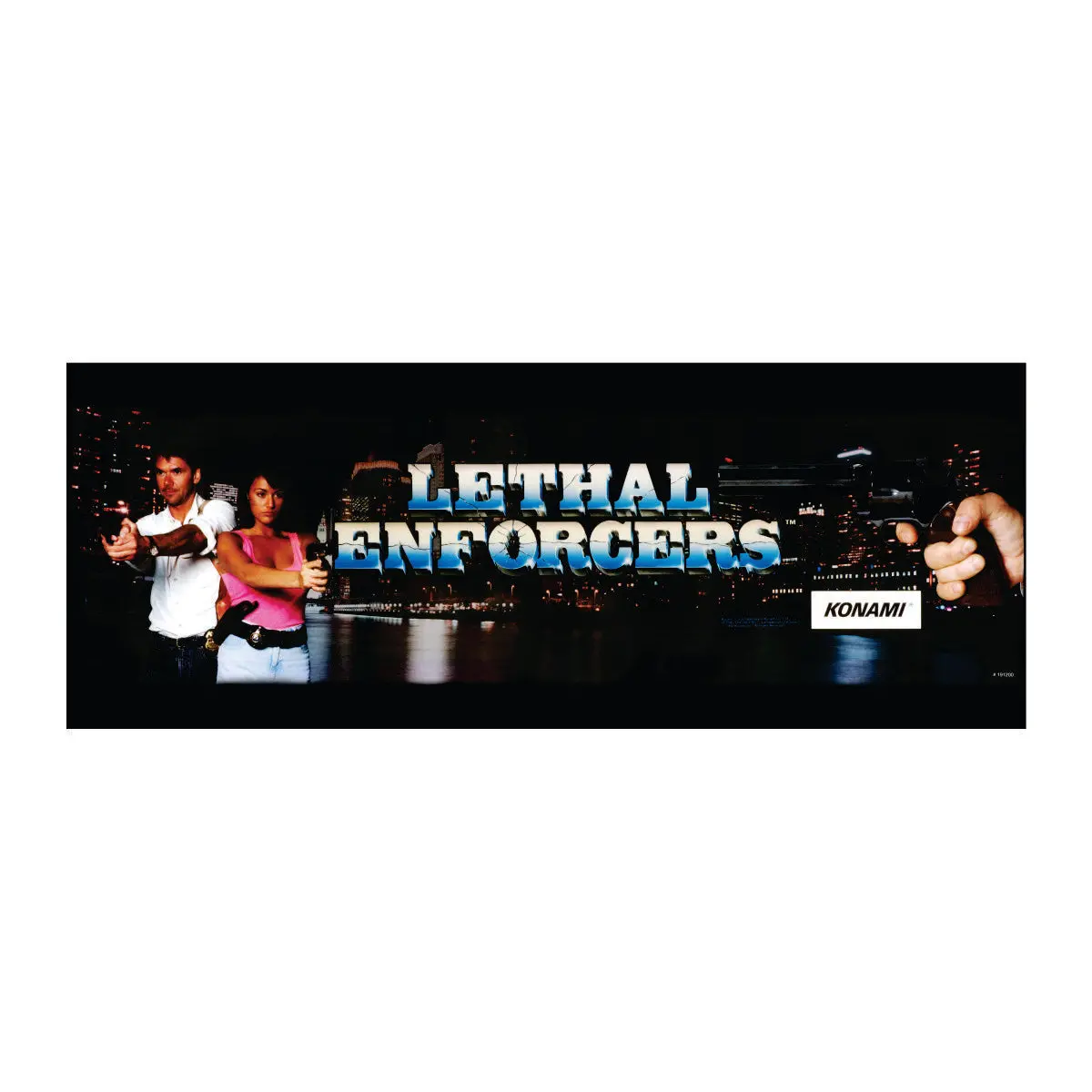 Lethal Enforcers Arcade Marquee 1
