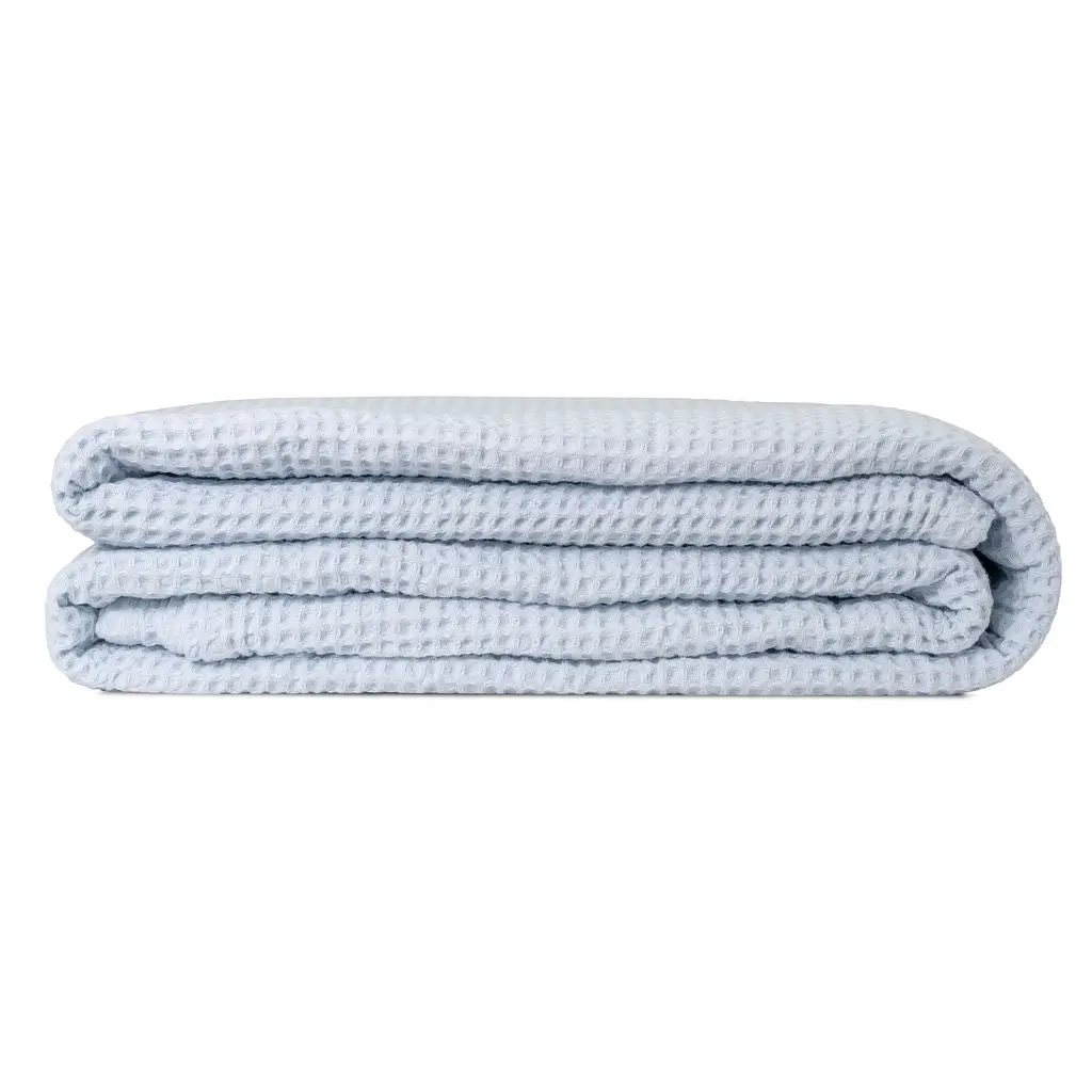 Organic Cotton Mart Waffle Weave Throw 1