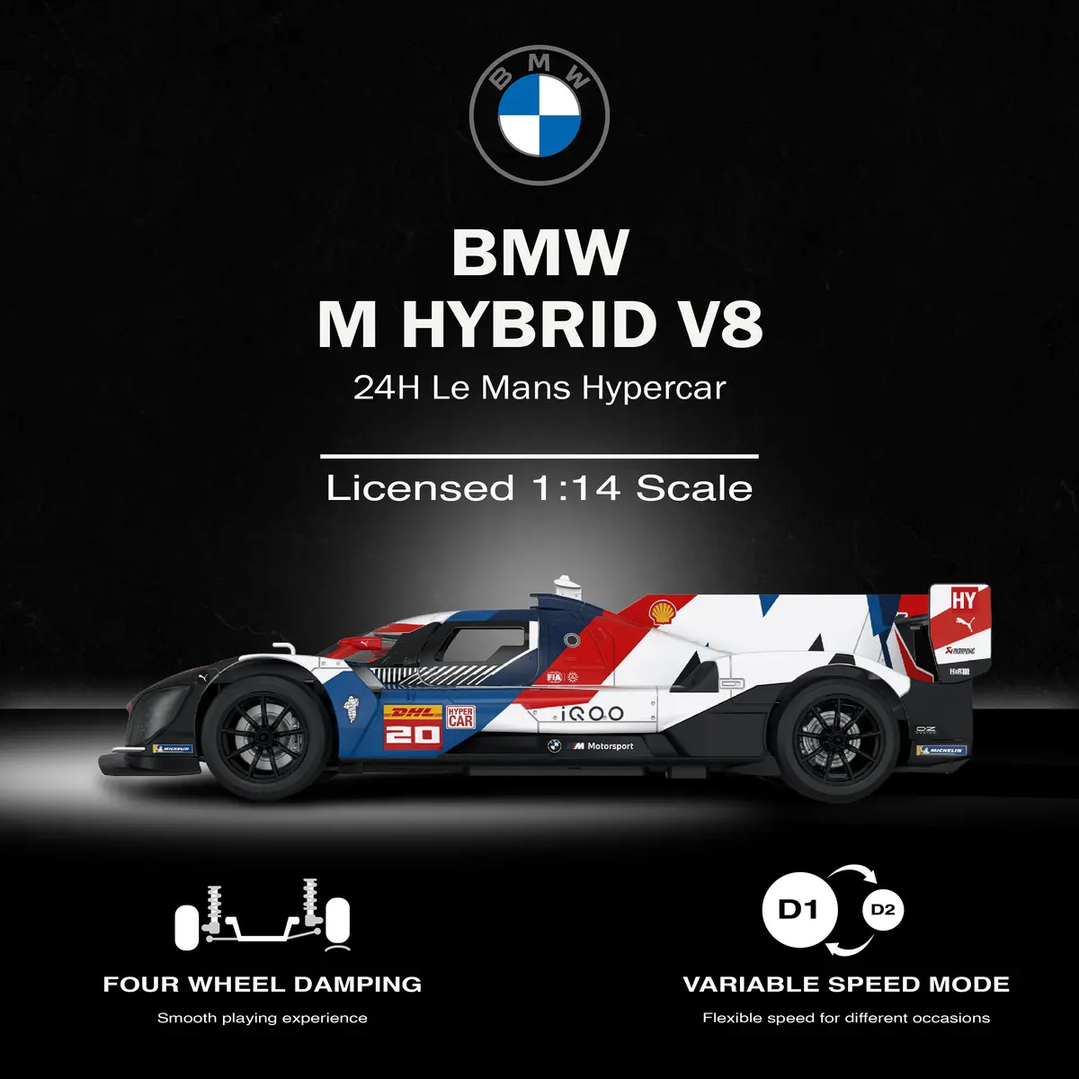 Bmw M Hyrbid V8 Rc Car 1/14 Scale Licensed Remote Control Toy Car By Rastar 2
