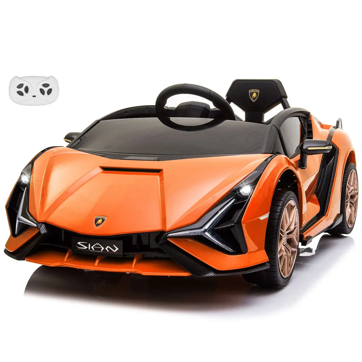 Lamborghini Sian Fkp 37 12V Ride On Car With Scissor Doors And Remote Control, Licensed 5