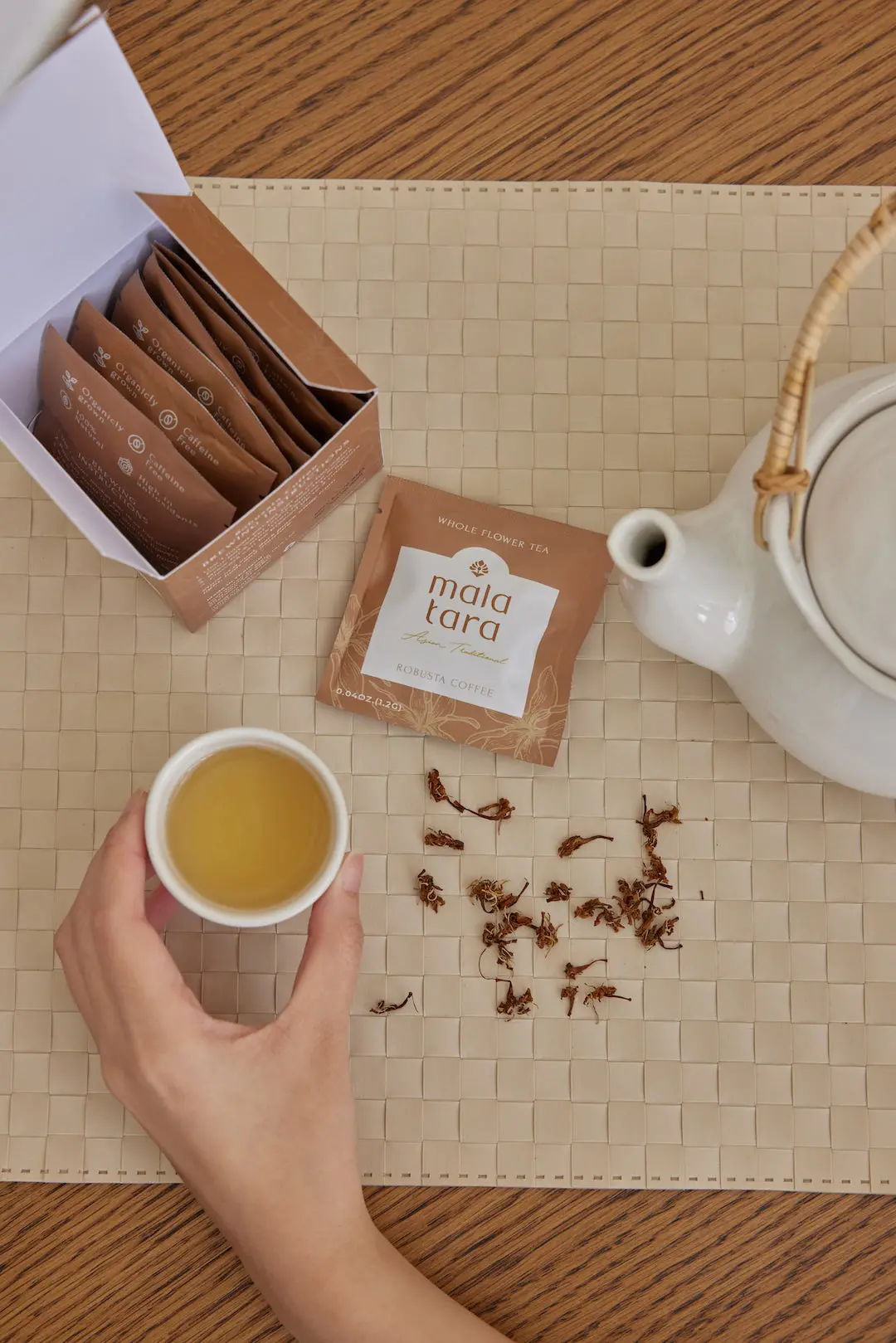 Mala Tara Coffee Flower Tea Box 1