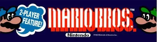 Mario Bros - Mario Brothers - Arcade Marquee 3