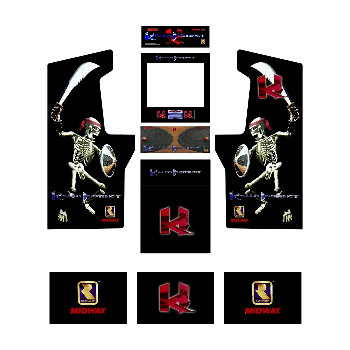 Killer Instinct - Midway Legacy Edition - Arcade1up Art Kit 1