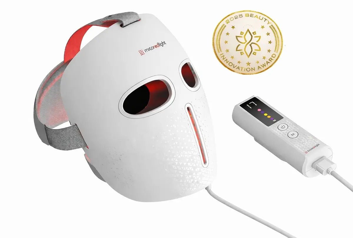 Mitoglow™ Led Red Light Therapy Mask | With Blue, Yellow, Red And Near Infrared Led 1
