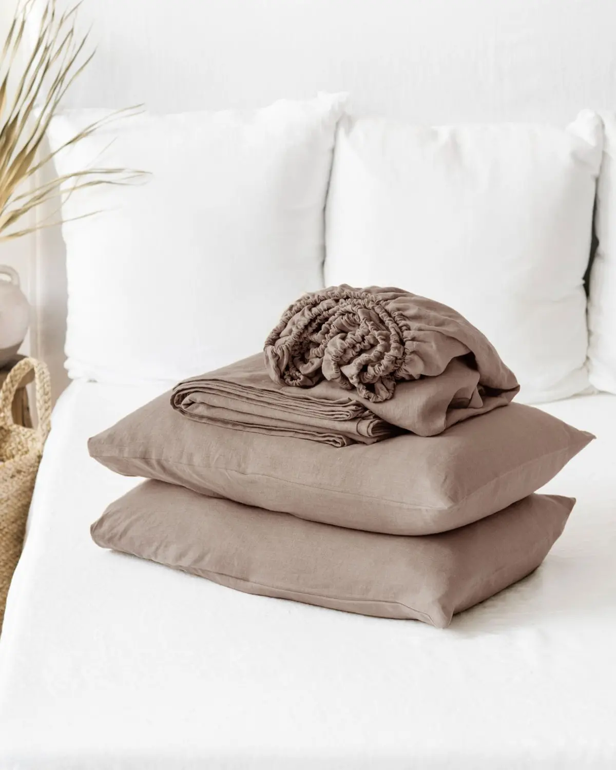 Magiclinen Mocha Linen Sheet Set (4 Pcs) 1