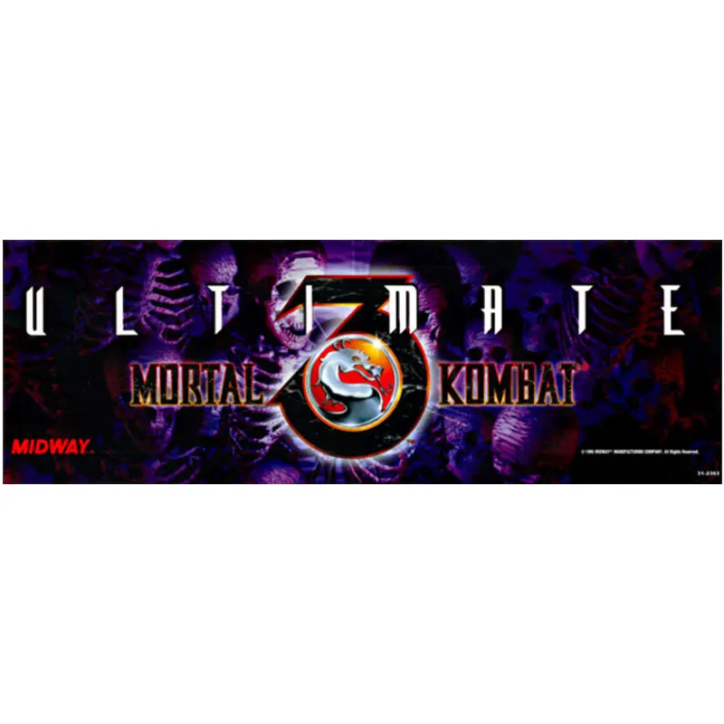 Ultimate Mortal Kombat 3 - Mk3 Arcade Marquee 1