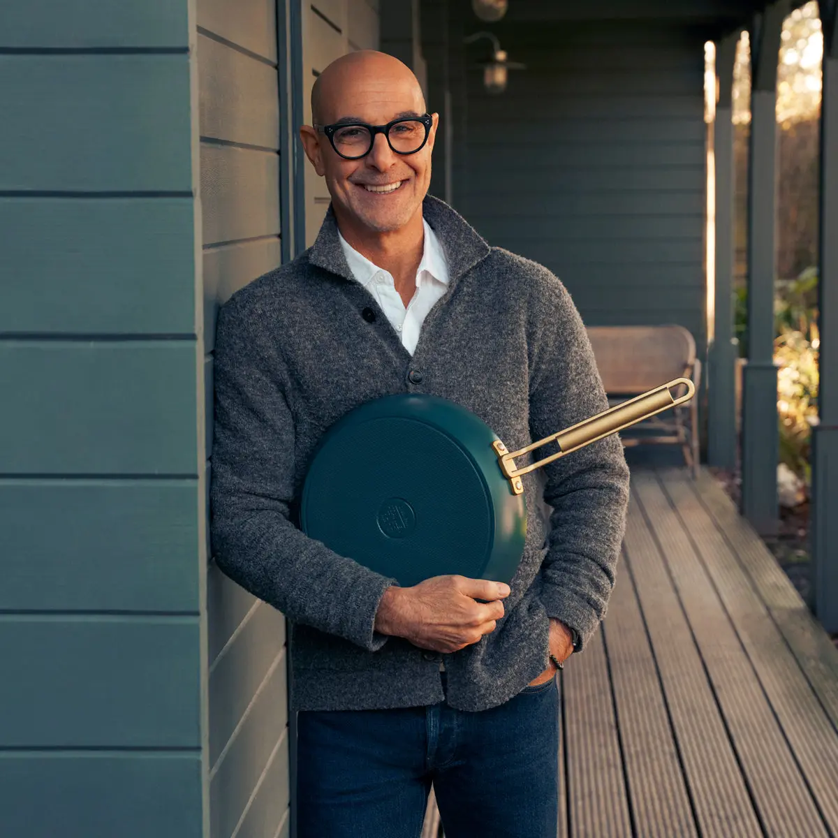 Stanley Tucci™ Ceramic Nonstick 4-Piece Chef Set With The Tucci Cookbook | Venetian Teal 2