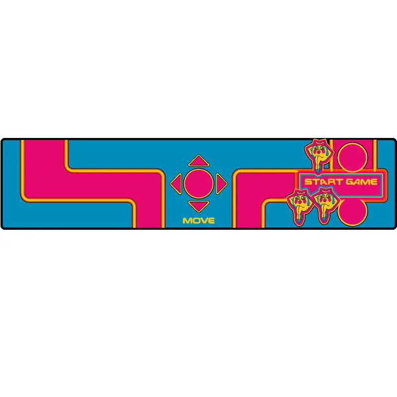 Ms. Pac-Man Arcade Control Panel Overlay - Cpo 1