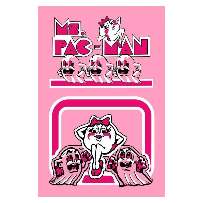Pink Ms. Pac-Man Poster Print 1