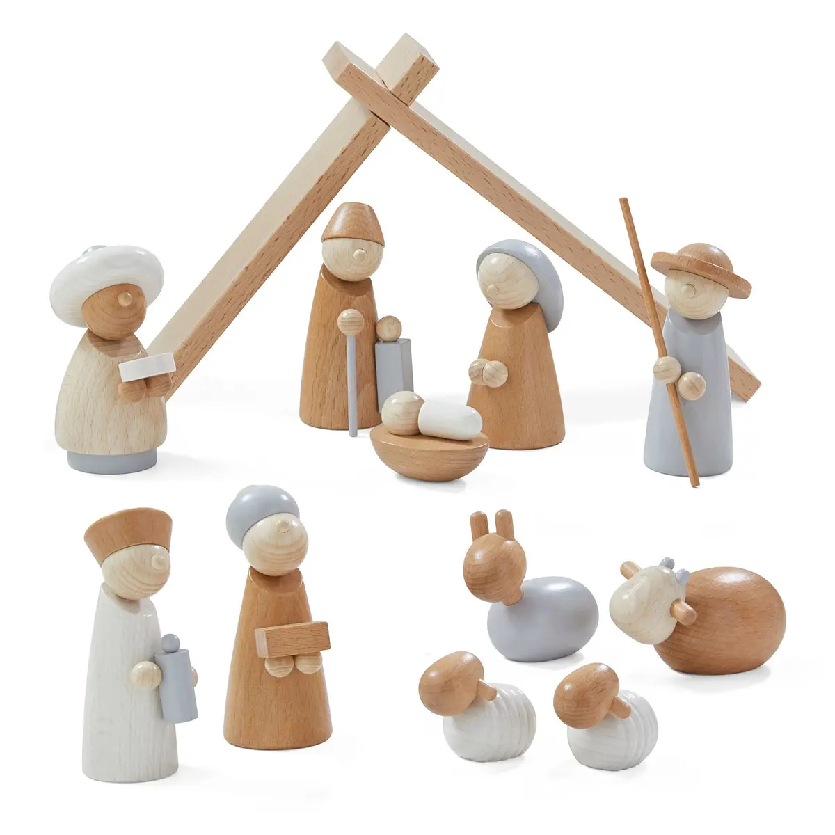 Haba Natural Wood Nativity Set 1