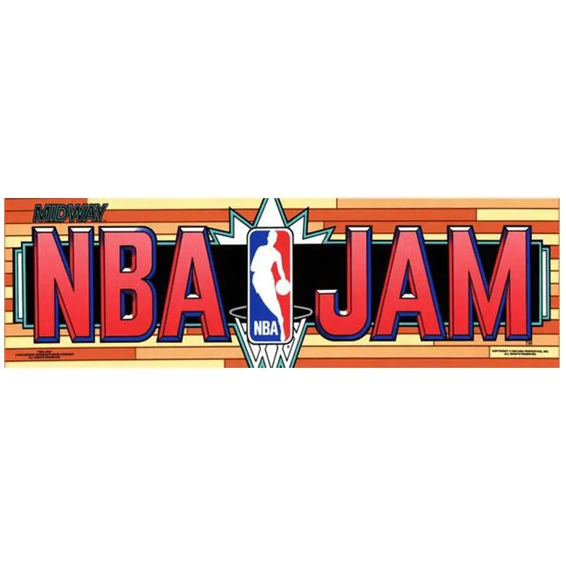 Nba Jam Arcade Game Marquee 2