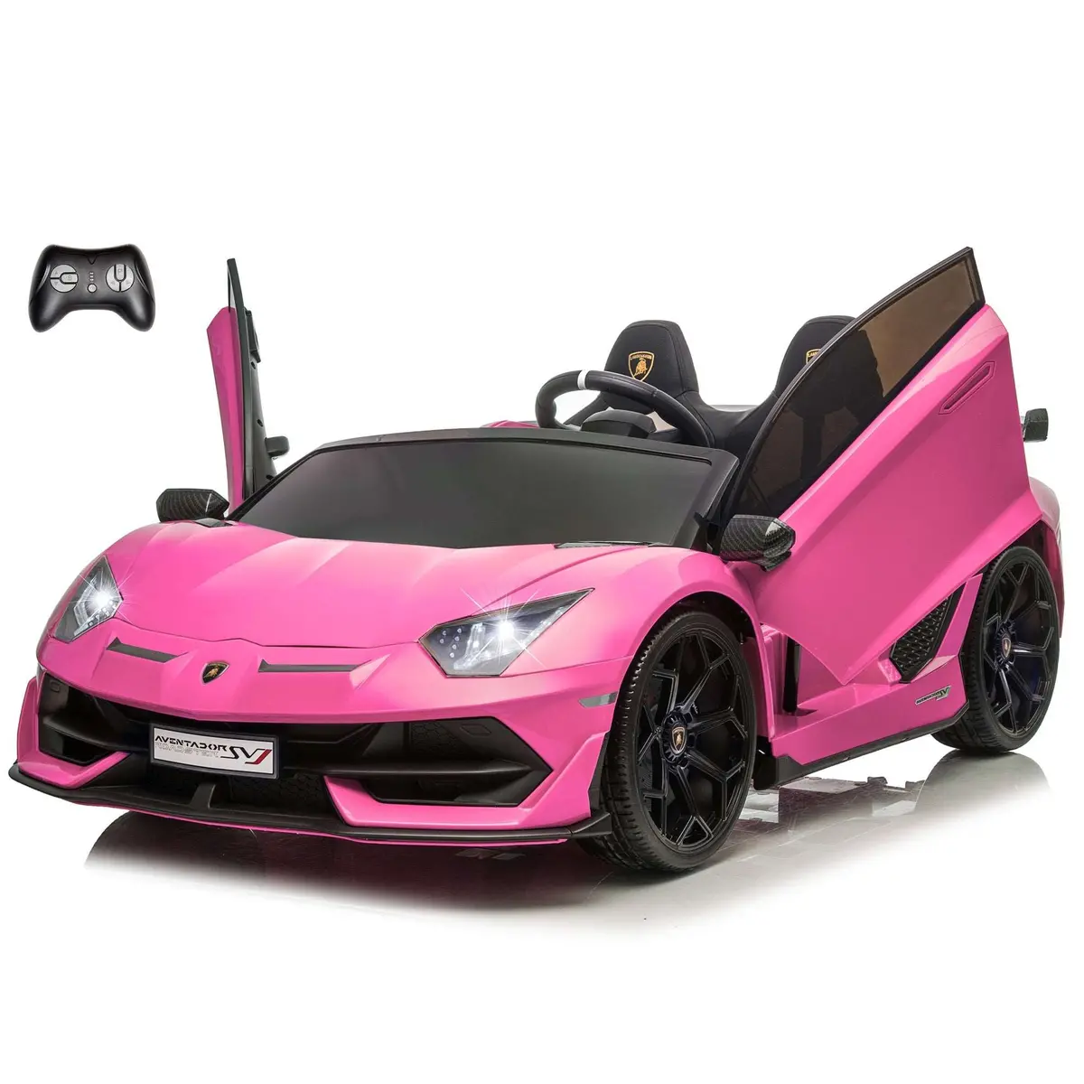 Lamborghini Aventador Svj 24V 2 Seater Ride On Car With Remote Control And Drift Function, Licensed 5