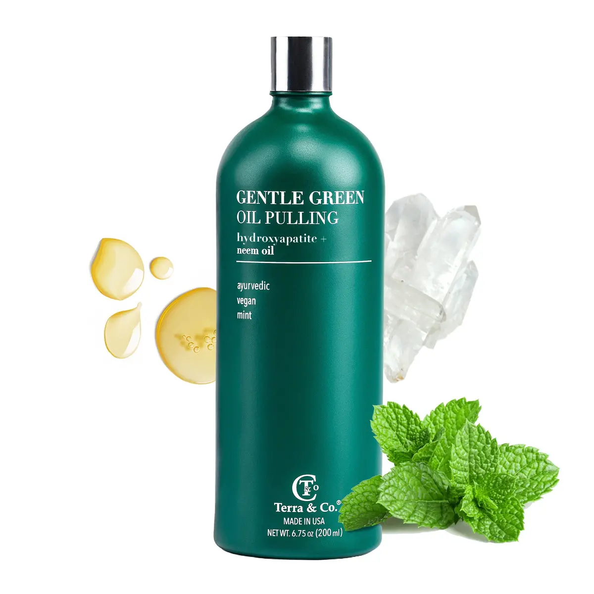 Terra & Co. Gentle Green Oil Pulling Mouthwash – Enamel Support & Gum Health 1