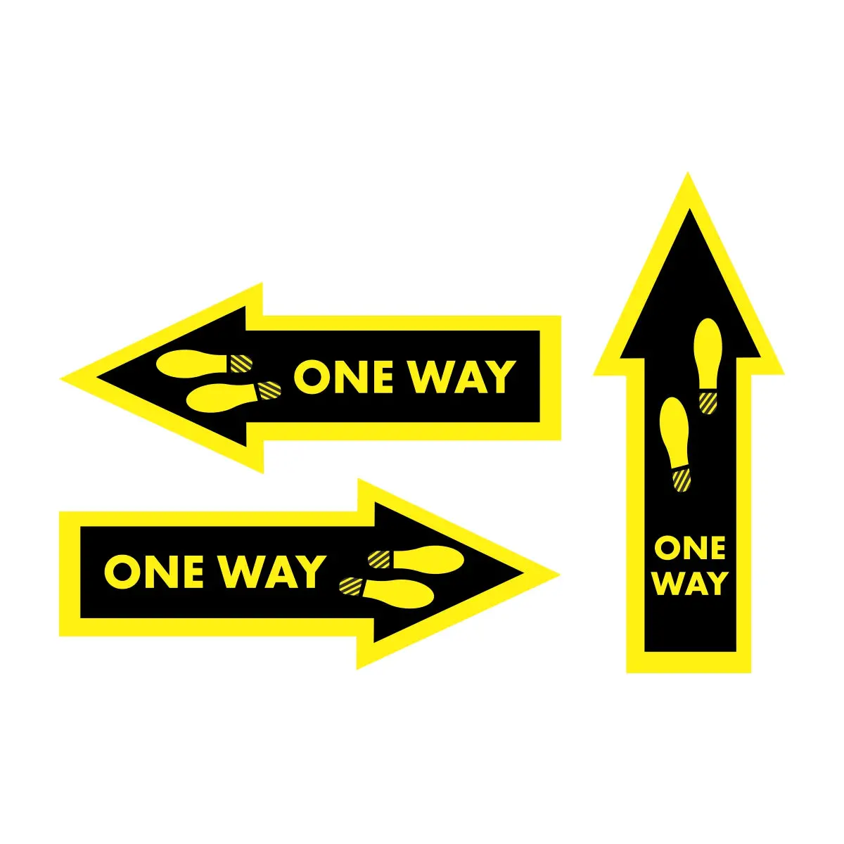 One Way Arrow Floor Graphic 1