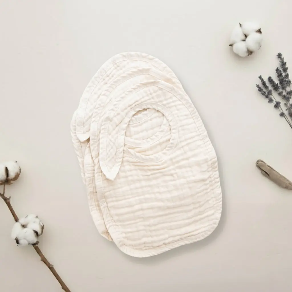 Blaynk Organic Cotton Muslin Baby Bibs 3-Pack 1
