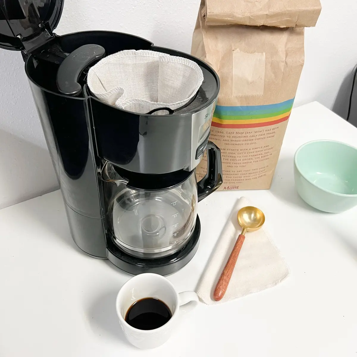 Marley's Monsters Organic Reusable Coffee Filters: Basket 1