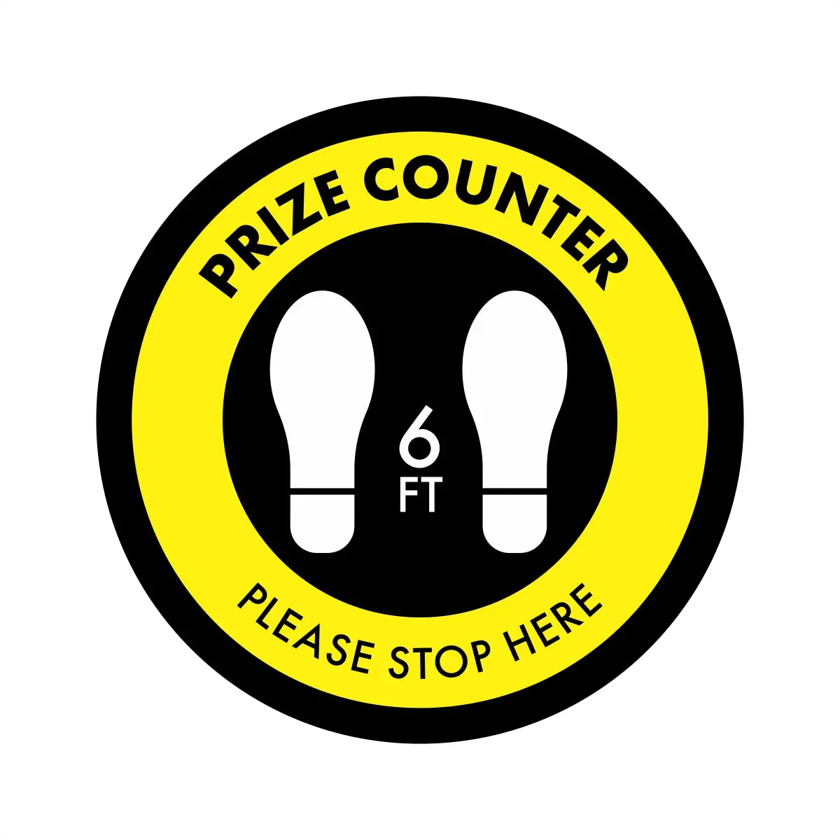 Prize Counter Wait Area Floor Graphic 1
