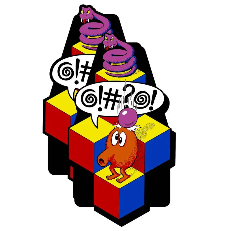 Qbert Side Art Decal Set 1