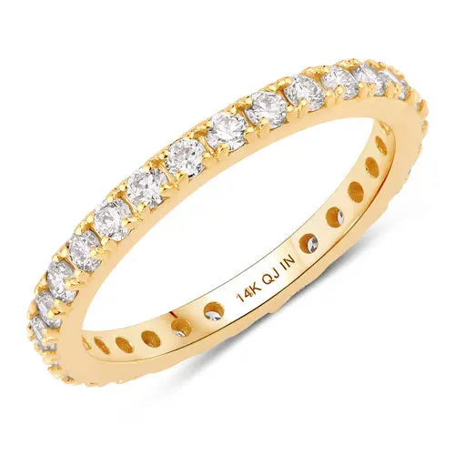 1.00 Carat Lab Grown Diamond 14K Yellow Gold Ring 1