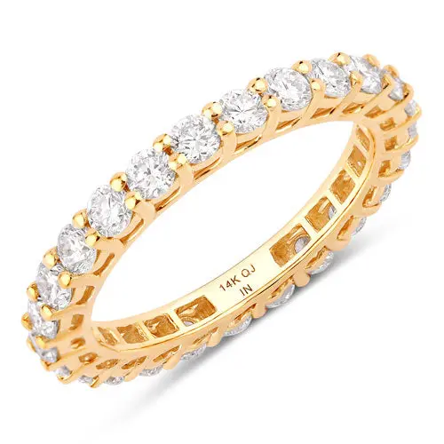 1.50 Carat Lab Grown Diamond 14K Yellow Gold Ring 1