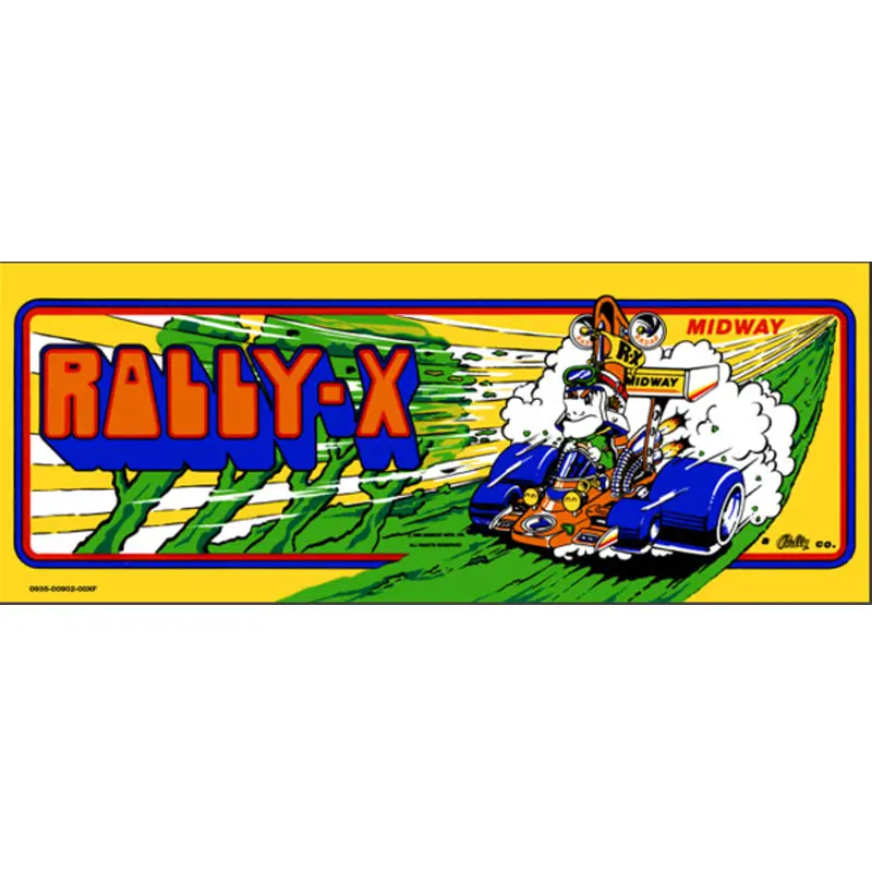Rally X Arcade Marquee 1