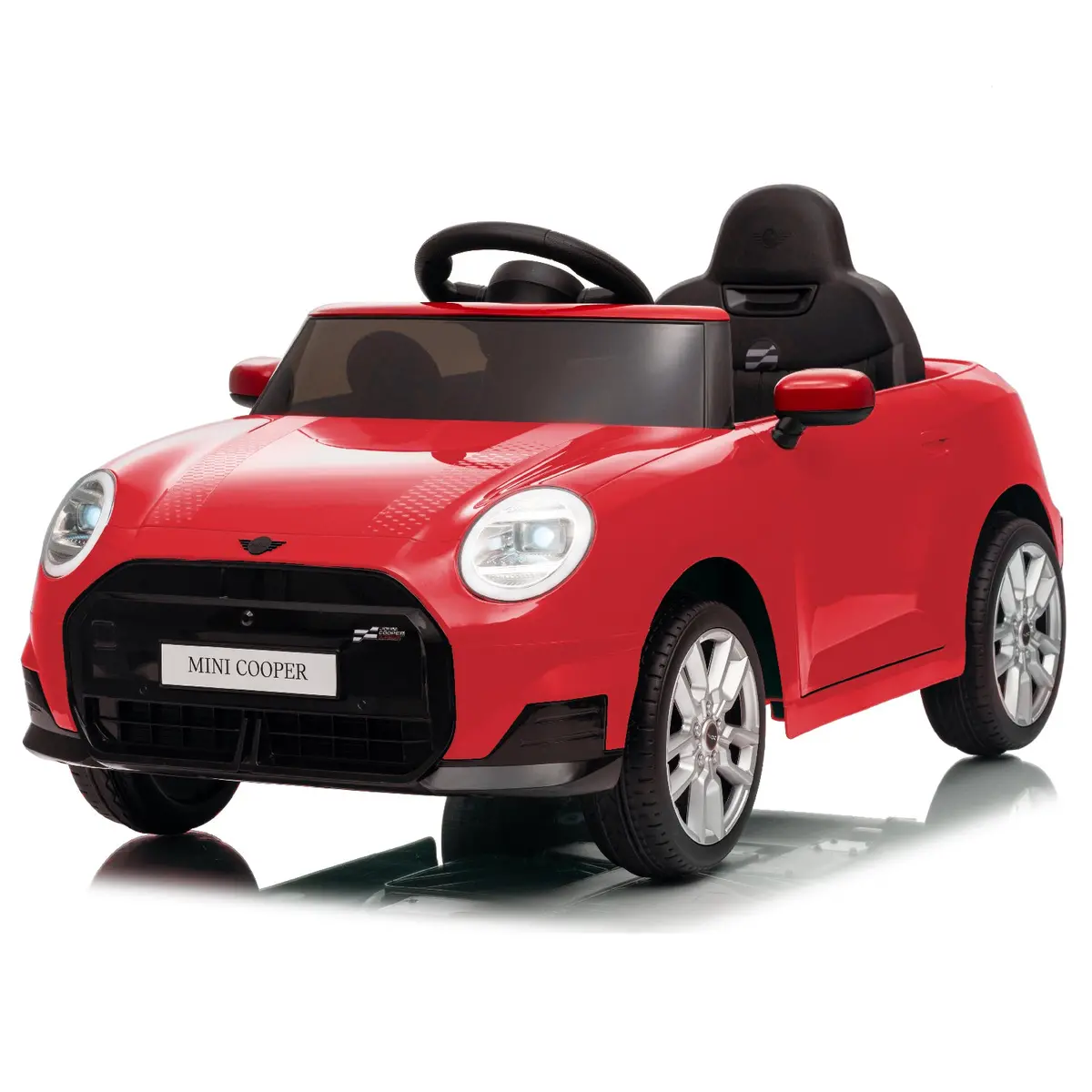 Licensed Mini Cooper Ride On Car For Kids, 12V Electric Battery Powered Vehicle With Remote Control, Led Lights, Mp3 Player & Transport Wheels, Gift For Boys & Girls Ages 3+ 2