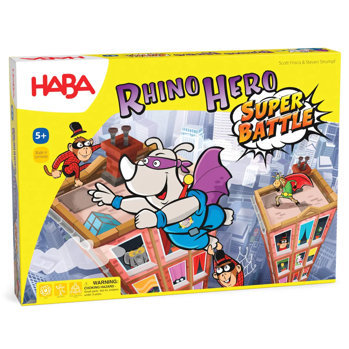 Haba Rhino Hero - Super Battle Stacking Game 1