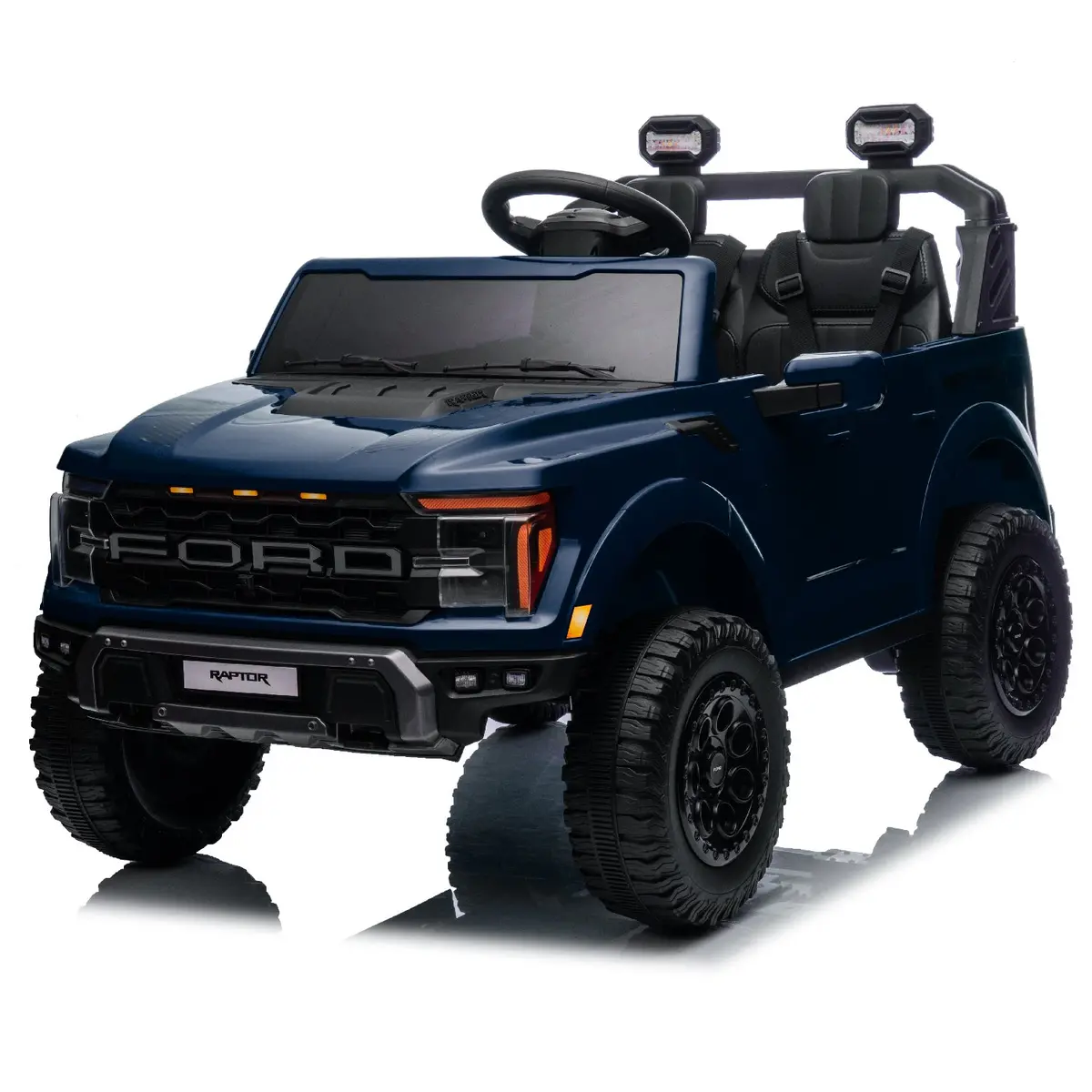 Licensed Ford F-150 Raptor 24V 2 Seater Ride-On Truck For Kids – Dual 45W Motors, Remote Control, Led Lights & Music 2