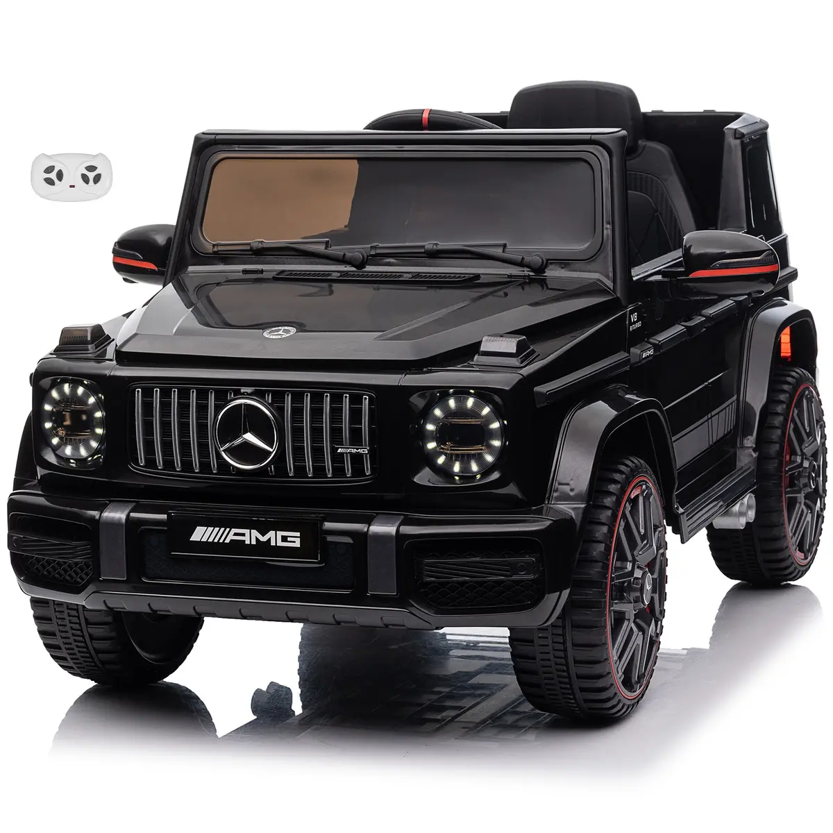 Licensed 12V Mercedes-Benz Amg G63 Kids Ride-On Car With Remote Control & Leather Seat 2