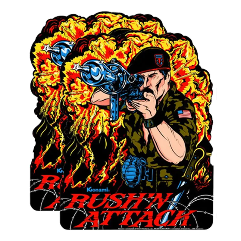 Rush N Attack Or Green Beret Side Art Decals 1