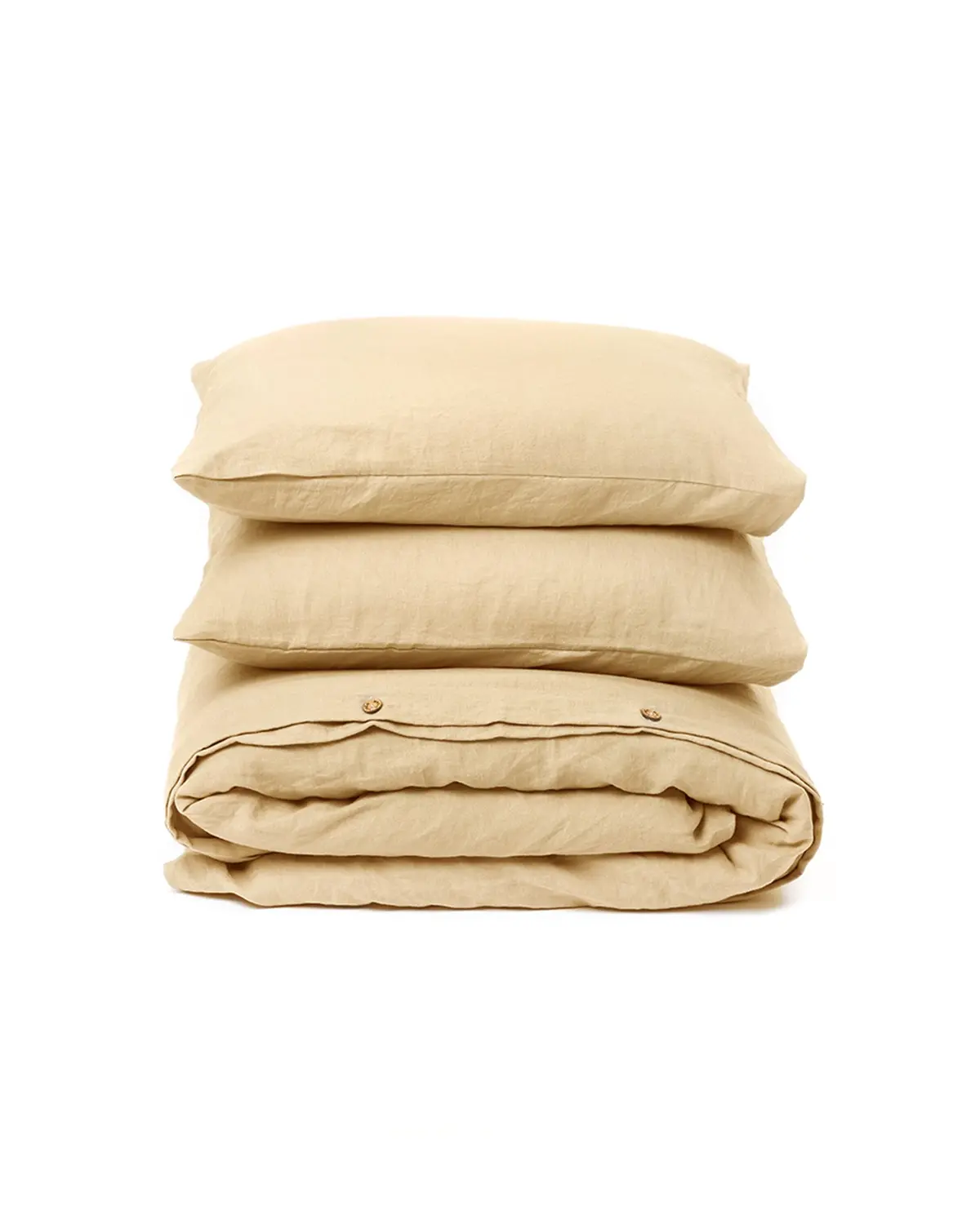 Magiclinen Sandy Beige Linen Duvet Cover Set (3 Pcs) 1