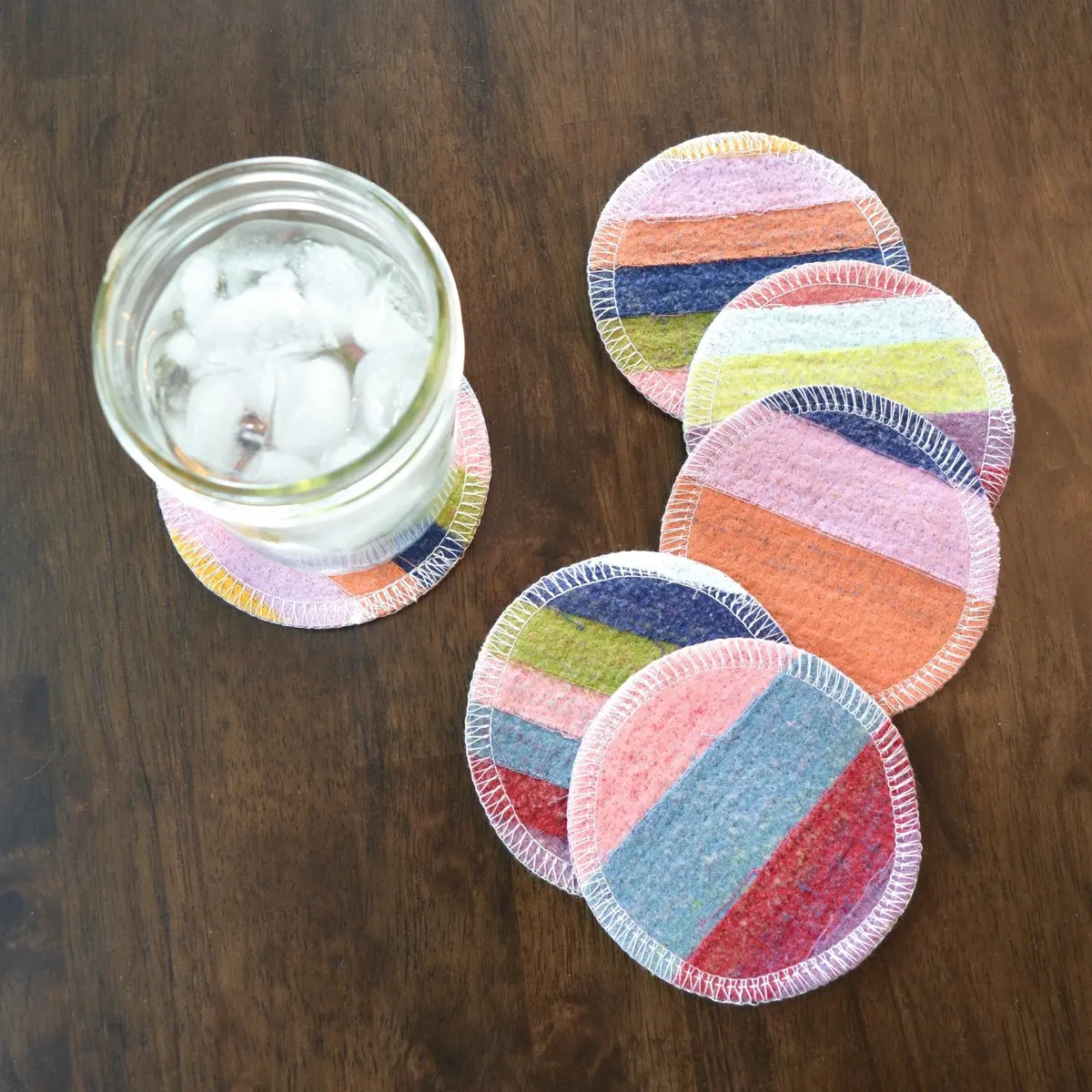 Marley's Monsters Scrap Felt Coasters: 6-Pack 1