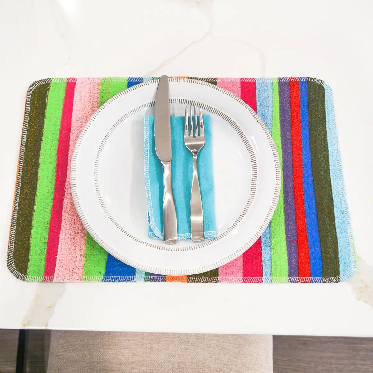 Scrap Felt Placemat / Drying Mat 2