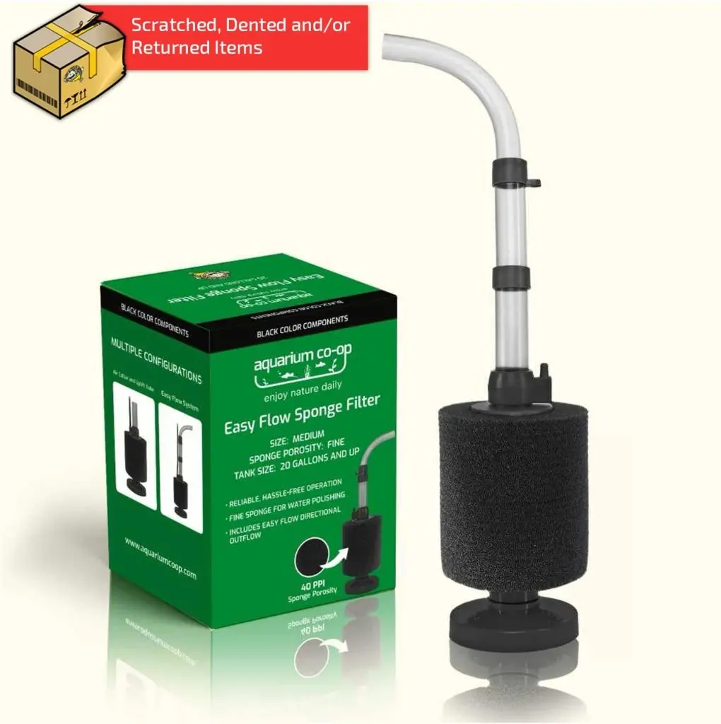 Scratch And Dent Black Easy Flow Sponge Filter (Fine) 1