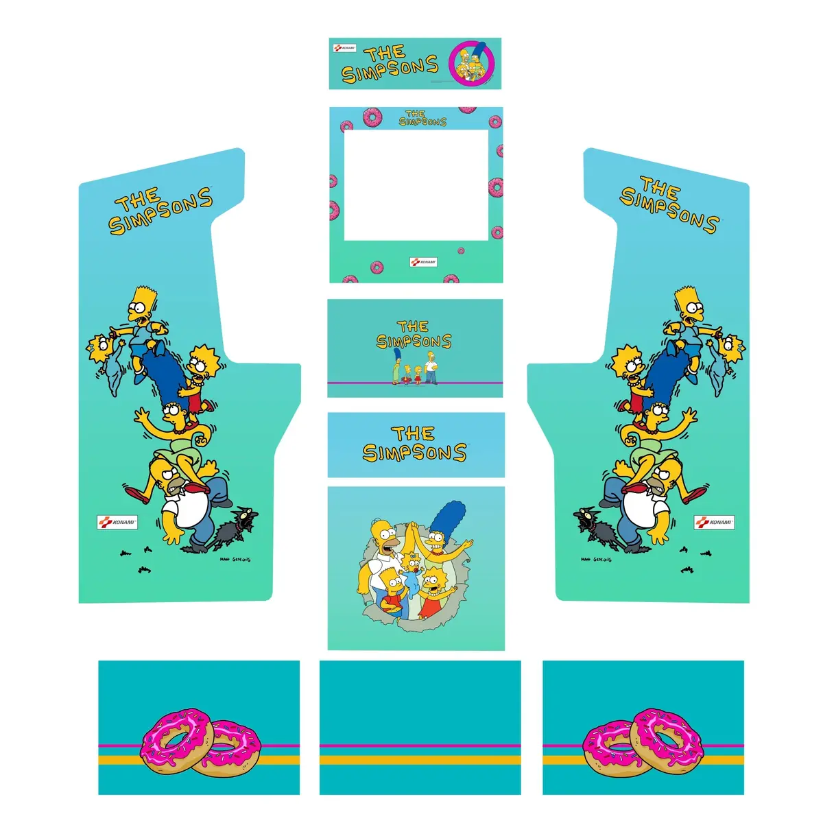 Simpsons - Midway Legacy Edition - Arcade1up Art Kit 1