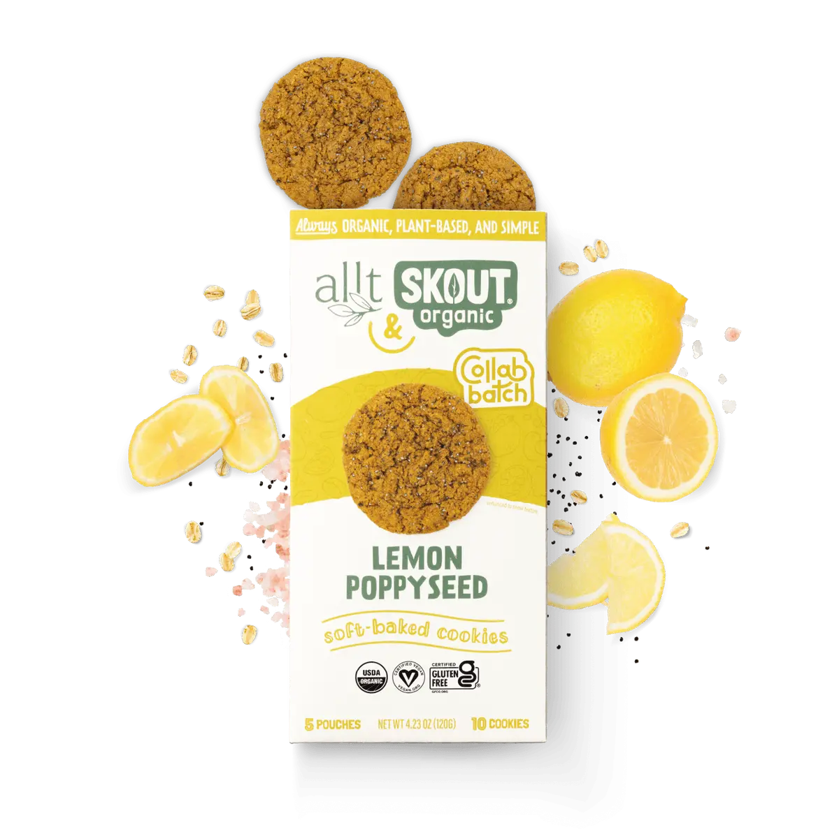 Skout Organic Lemon Poppyseed Soft Baked Cookies 1