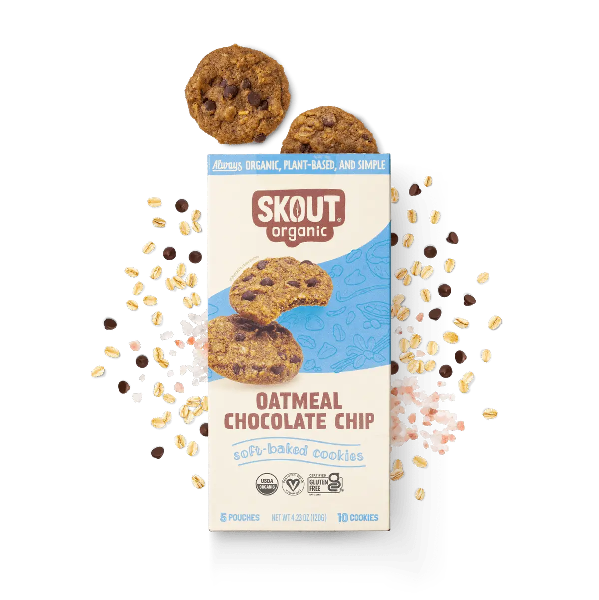 Skout Organic Oatmeal Chocolate Chip Soft Baked Cookies 1