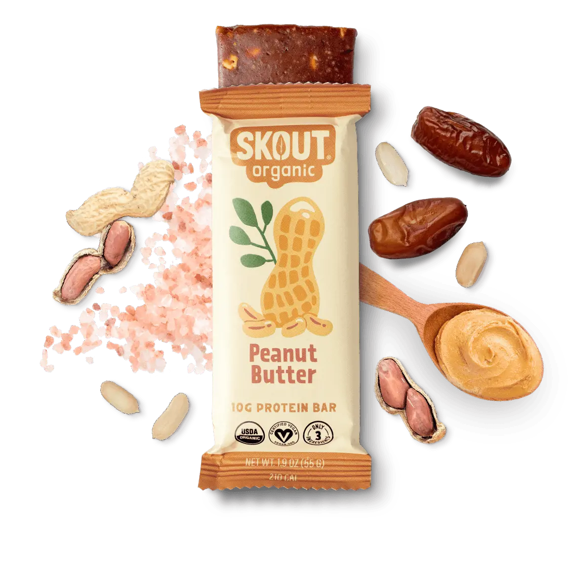 Skout Organic Peanut Butter Protein Bar 1