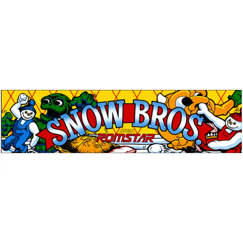 Snow Bros Arcade Marquee 1