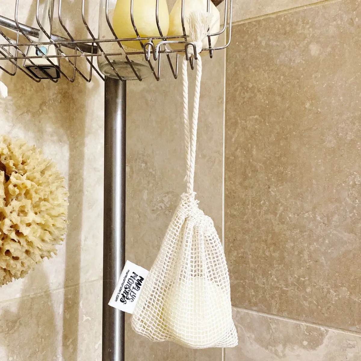 Marley's Monsters Soap Saver Bag: Organic Cotton 1