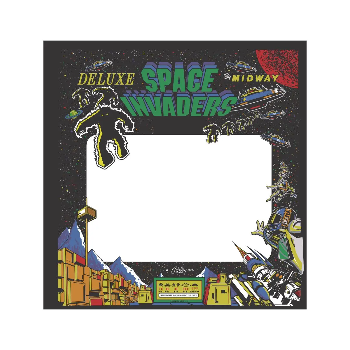 Space Invaders Deluxe Arcade Bezel 1