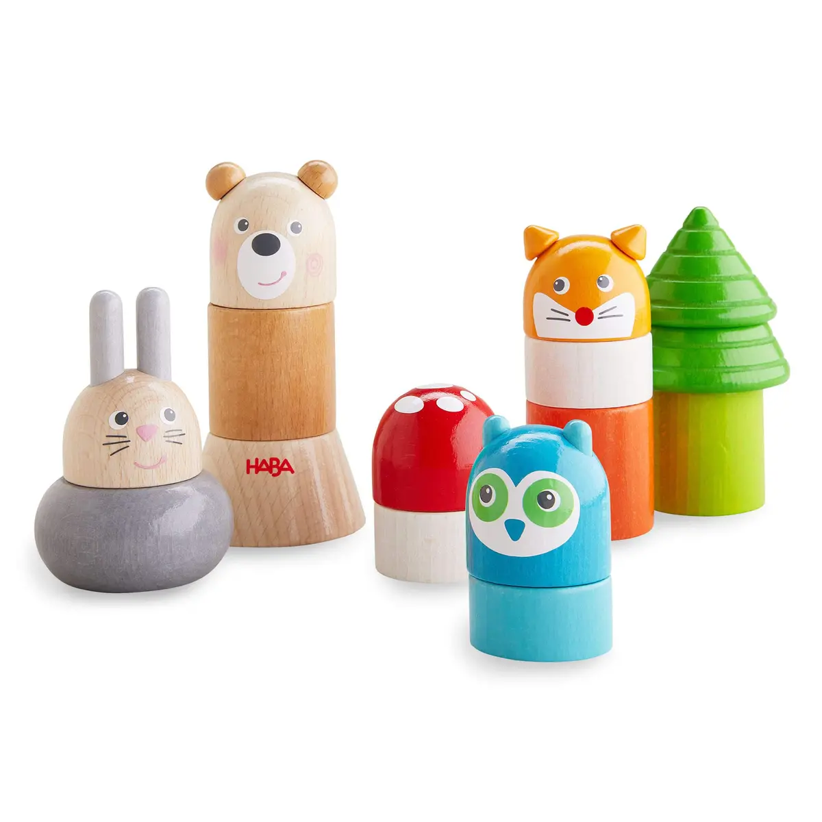 Haba Forest Animals Wooden Stacking Toy 1