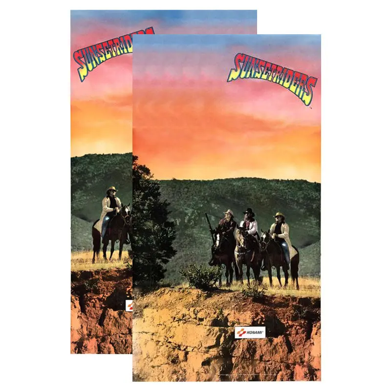 Sunset Riders Side Art Decals Arcade 1
