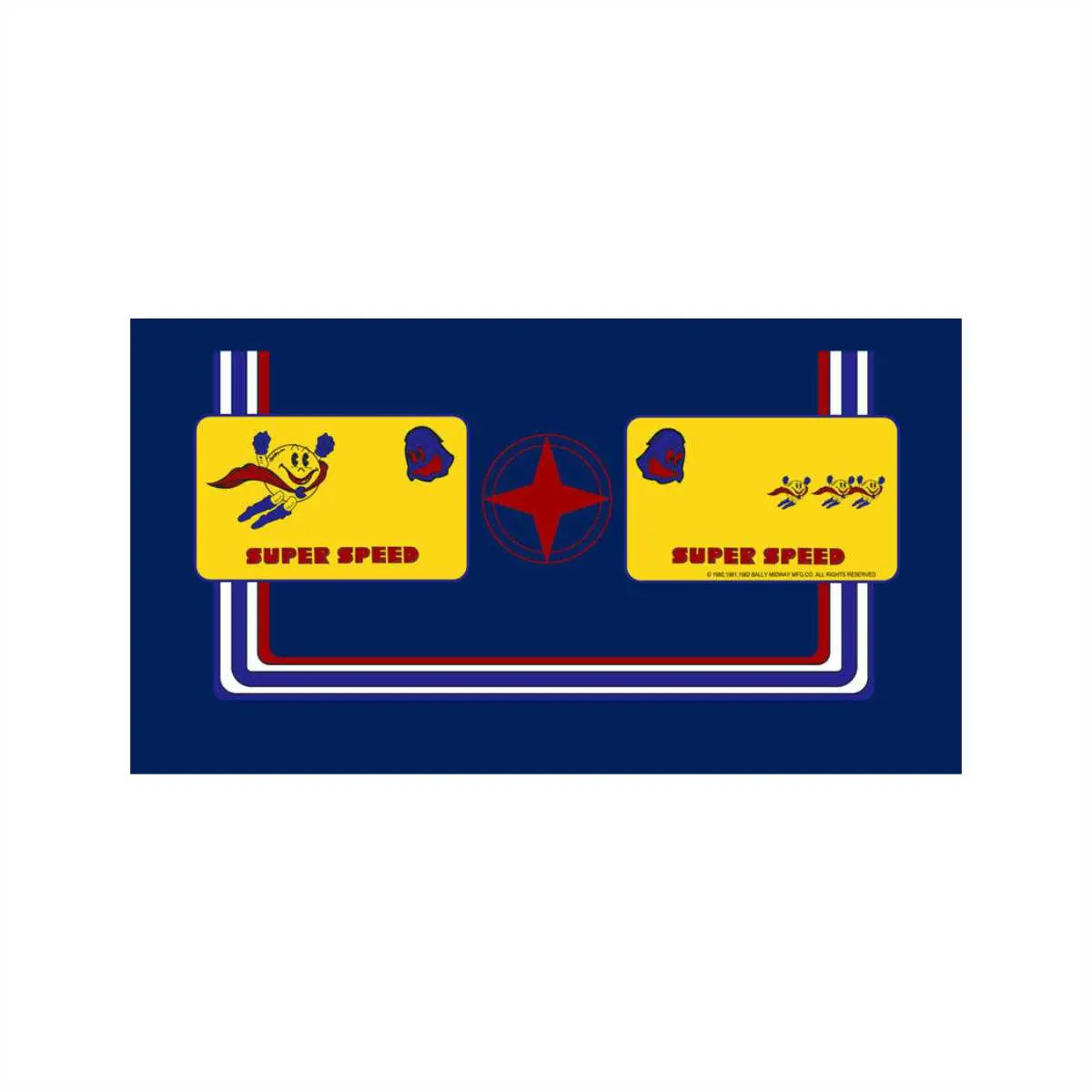 Super Pac-Man Cpo - Control Panel Overlay 1