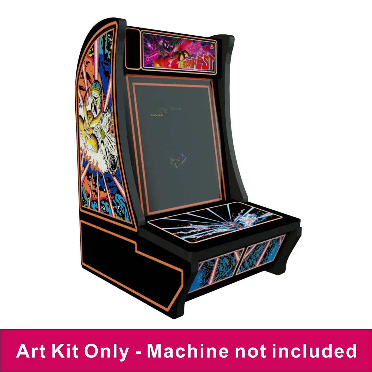 Arcade1up Countercade Tempest Decal Kit 1