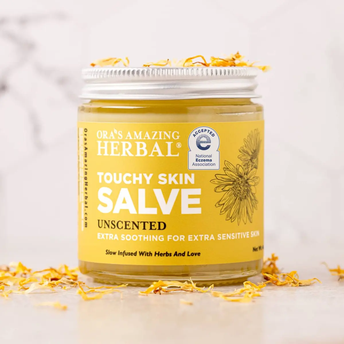 Ora's Amazing Herbal Touchy Skin Salve, Eczema Cream Ointment For Sensitive Skin 1
