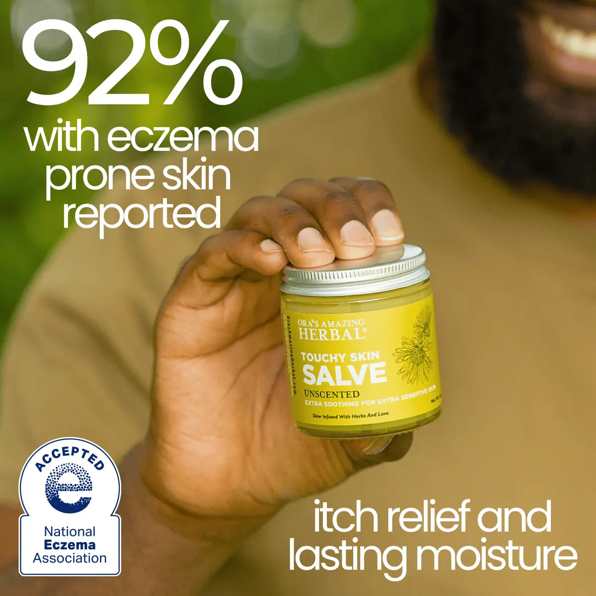 Ora's Amazing Herbal Touchy Skin Salve, Eczema Cream Ointment For Sensitive Skin 3